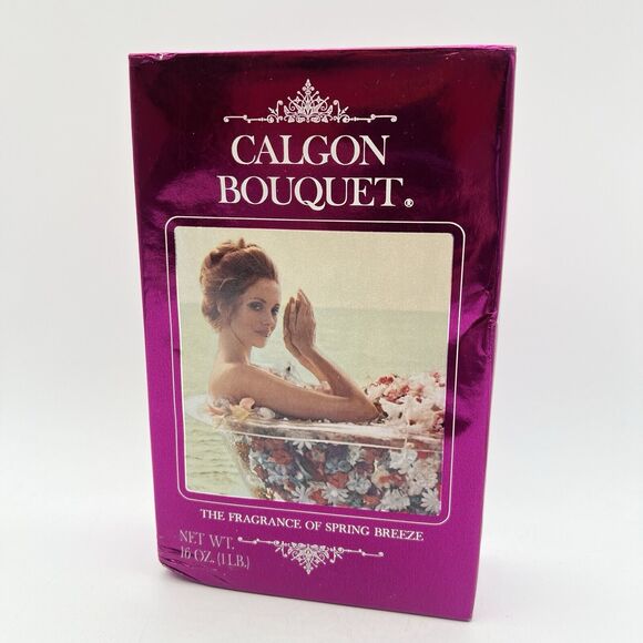 Vintage Calgon Bath Oil Beads Spring Breeze 15 oz Discontinued HTF NEW 1980s - Picture 1 of 3